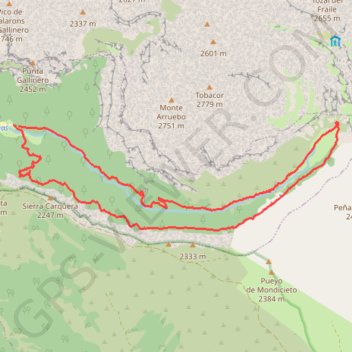 Trace GPS Faja de Pelay canyon de Ordesa, itinéraire, parcours