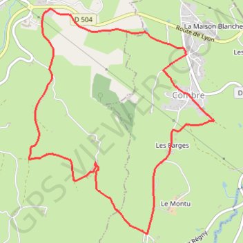 Trace GPS De Combre à Montagny par la vallée d'Alvoizy, itinéraire, parcours