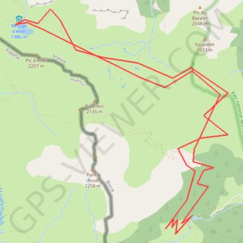 Trace GPS Montagne de Banasse, itinéraire, parcours