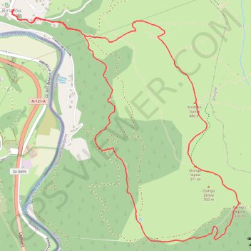 Trace GPS Montée du Xoldoko Gaina en boucle, itinéraire, parcours
