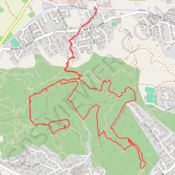 Trace GPS Saint-Dionisy, itinéraire, parcours