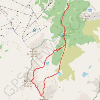 Trace GPS Col des Chasseurs, itinéraire, parcours
