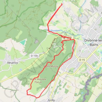 Trace GPS Le Fleutron - Mont Mourex, itinéraire, parcours