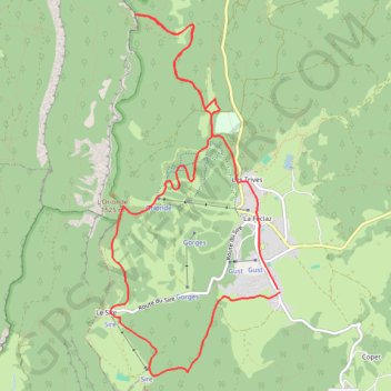 Trace GPS La Feclaz - Col du Perthuiset - L'Orionde, itinéraire, parcours