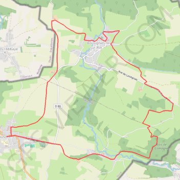 Trace GPS Circuit des 2 rivières - Cousolre, itinéraire, parcours