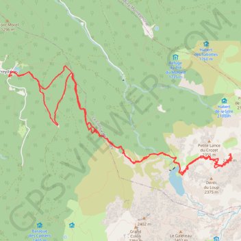 Trace GPS Col du Loup, itinéraire, parcours