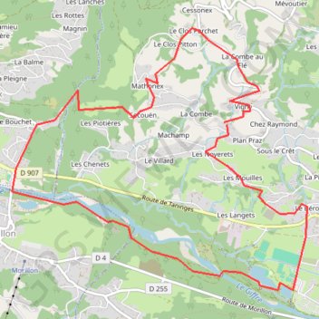 Trace GPS Samoëns, Champ Long - Bérouze, itinéraire, parcours
