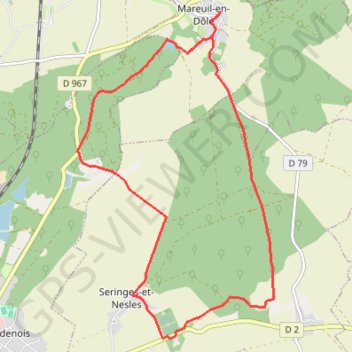 Trace GPS Château de Fère-en-Tardenois, itinéraire, parcours