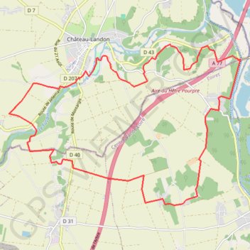 Trace GPS Au sud de Château, itinéraire, parcours