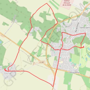 Trace GPS Feucherolles (78 - Yvelines), itinéraire, parcours