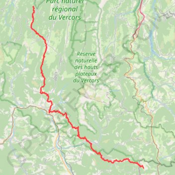 Trace GPS GR95 Du Col de l'Echarasson à Vaunières (Hautes-Alpes), itinéraire, parcours