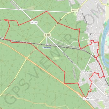 Trace GPS Randonnée au Bois Prieur, itinéraire, parcours