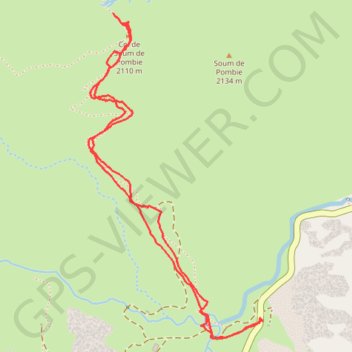 Trace GPS Plateau d'Aneou du parking Araille au col de Soum de Pombie, itinéraire, parcours