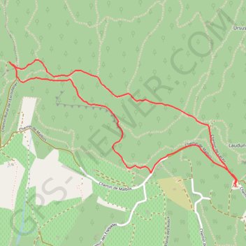 Trace GPS Camp de César Laudun, itinéraire, parcours