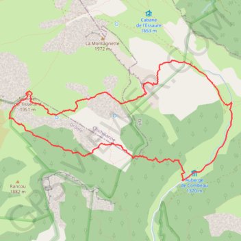 Trace GPS Croix du Lautaret par le Pas du Gris et le Grand Pas, itinéraire, parcours