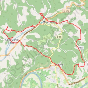 Trace GPS Entre Thèze et Lot, itinéraire, parcours