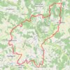 Trace GPS Bourdeilles/gd brassac/montagrier/tocane, itinéraire, parcours