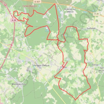 Trace GPS La Randonnée Nature - Challes, itinéraire, parcours