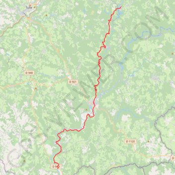 Trace GPS Marcillac la Croisille Camping municipal d'Altillac, itinéraire, parcours