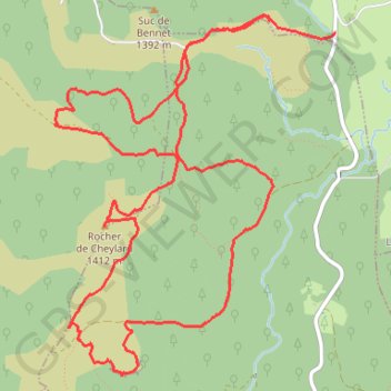 Trace GPS Rocher du Cheylard Ronc Ranier, itinéraire, parcours