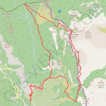 Trace GPS Grammondo, itinéraire, parcours