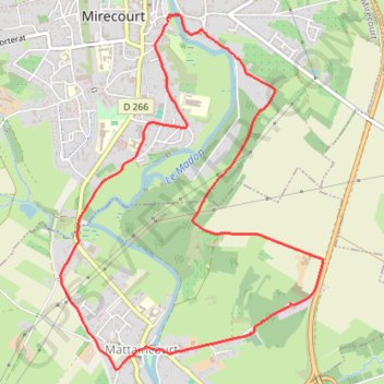 Trace GPS Mirecourt, itinéraire, parcours