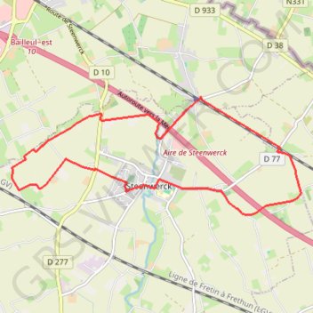 Trace GPS Circuit du Pont-de-Pierre - Sainteenwerck, itinéraire, parcours