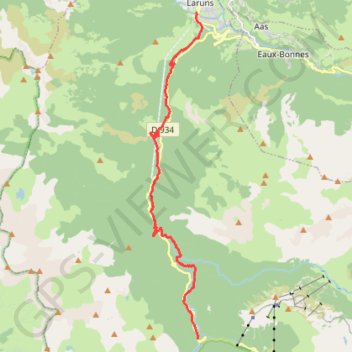 Trace GPS GR 108 de Gabas à Laruns - Entretien balisage, itinéraire, parcours