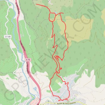 Trace GPS Soubès Chemin des Capitelles, rebord du Larzac et Mas de Rouquet, itinéraire, parcours