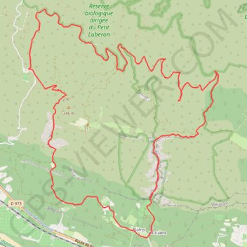 Trace GPS Gorges du régalon, itinéraire, parcours