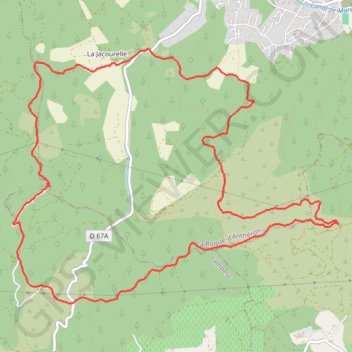 Trace GPS La Roque-Ste Anne de Goiron_12 sept. 2018, itinéraire, parcours