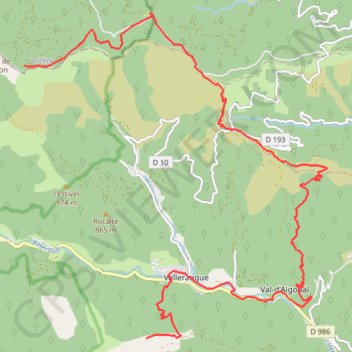 Trace GPS Les Tres Baous, itinéraire, parcours
