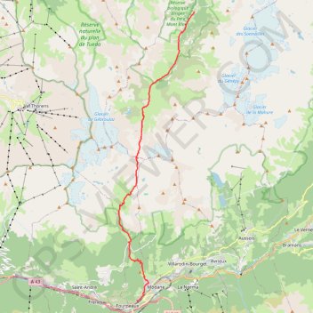 Trace GPS Traversée des Alpes - Étape 15, itinéraire, parcours