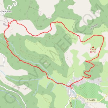 Trace GPS Octon - Les Dolmens, itinéraire, parcours