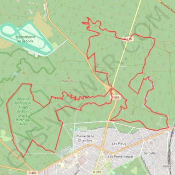 Trace GPS Fontainebleau - Cassepot, itinéraire, parcours