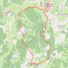 Trace GPS Boucle entre Saint-Bonnet le Château et Saint-Hilaire, itinéraire, parcours