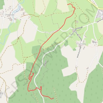 Trace GPS Track 001, itinéraire, parcours