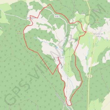 Trace GPS Le Val Saint-Eloi - Moulin du Val, itinéraire, parcours