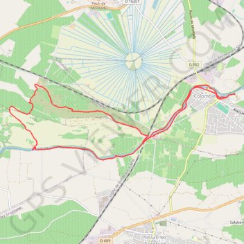 Trace GPS Colombiers (34), itinéraire, parcours