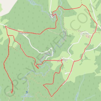 Trace GPS Autour de la Sombre - Laval-sur-Luzège - Pays d'Égletons, itinéraire, parcours