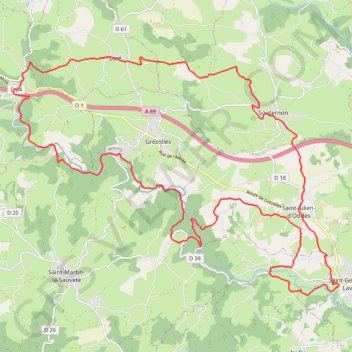 Trace GPS Le Val d'Aix sauvage - Saint-Julien-d'Oddes, itinéraire, parcours