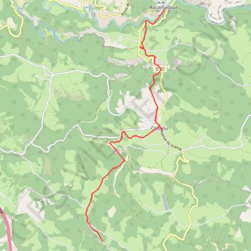 Trace GPS De Rocamadour à Carlucet, itinéraire, parcours