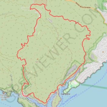 Trace GPS Calanques d'En-Vau, Port-Pin, Port-Miou et Ravin de Gorgue Longue, itinéraire, parcours