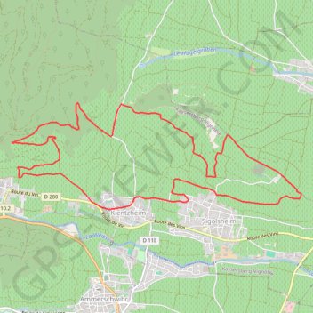 Trace GPS Vignoble de Kientzheim et Sigolsheim, itinéraire, parcours