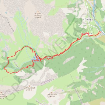 Trace GPS Vallon du tourrond, itinéraire, parcours