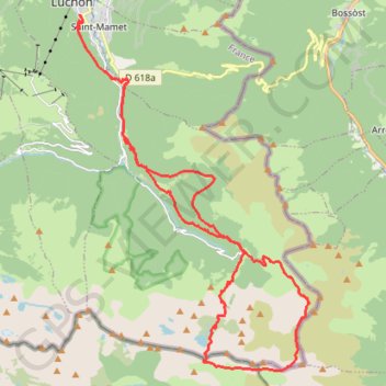 Trace GPS Le Trail de Vénasque depuis Bagnères-de-Luchon, itinéraire, parcours