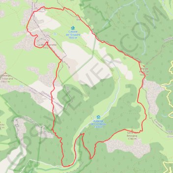 Trace GPS Tour du vallon de Combau, itinéraire, parcours