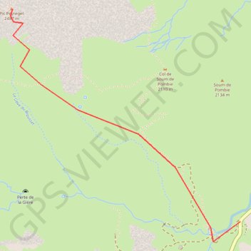 Trace GPS Pic du Peyreget, itinéraire, parcours