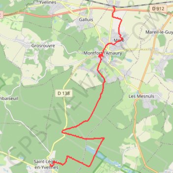 Trace GPS De Méré à Saint-Léger-en-Yvelines, itinéraire, parcours