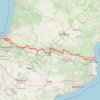 Trace GPS De Portbou à Hendaye à vélo, itinéraire, parcours